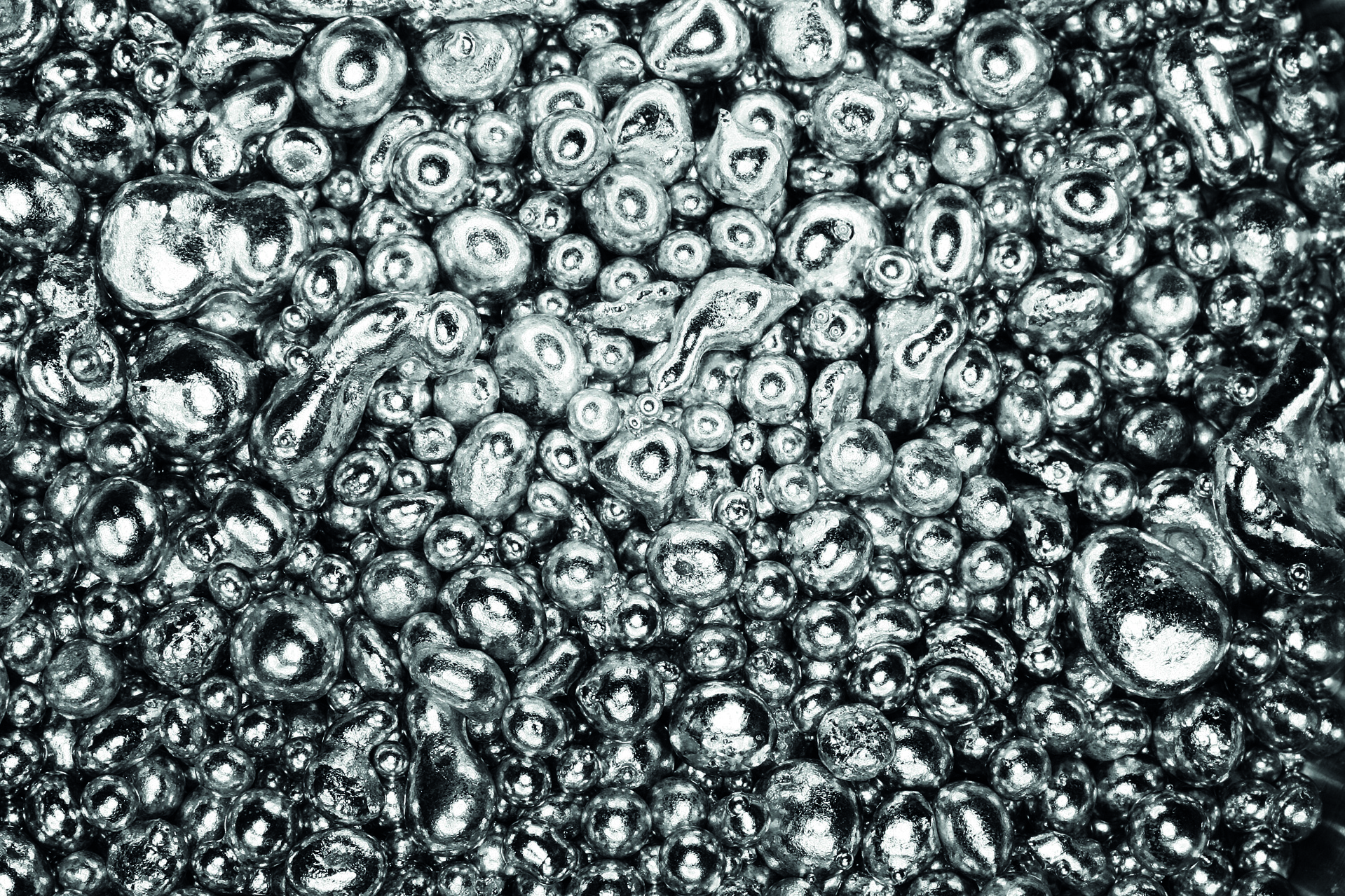 Platinum grain texture