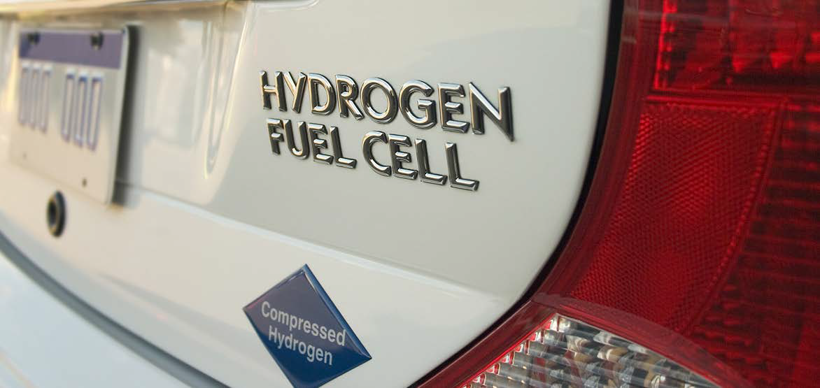 Hydrogen fuel cell car
